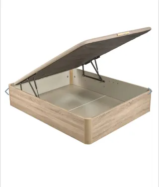 Canapé abatible madera natural 90x190