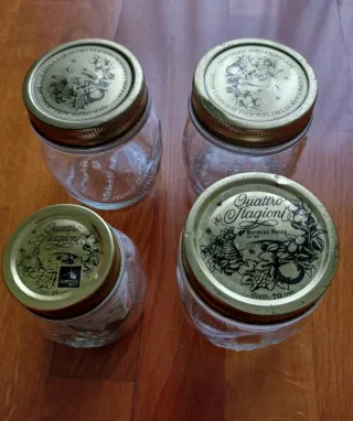 4 Botes de Vidrio Bormioli Rocco Quattro Stagioni