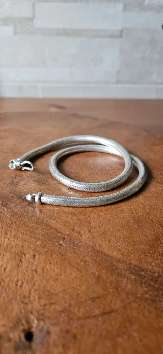 Collana snake in argento