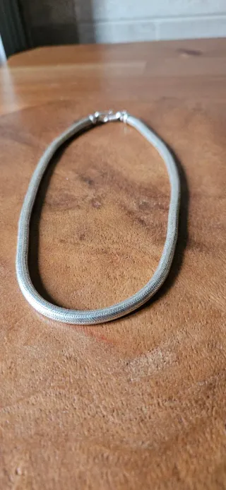 Collana snake in argento