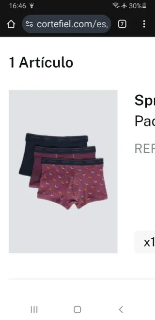 Boxers Springfield Talla L (3 unidades)