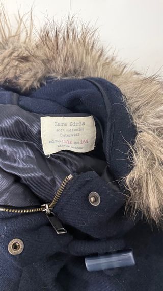Parka Zara niña azul 13 años