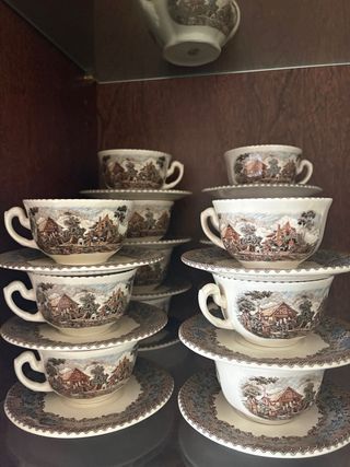 Juego té La Cartuja Viejo Molino