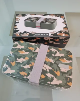 Porta pranzo/Lunch box con stampa mimetica