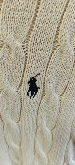 Jersey Polo Ralph Lauren Blanco Trenzado