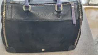 Bolso Purificación García Negro y Morado