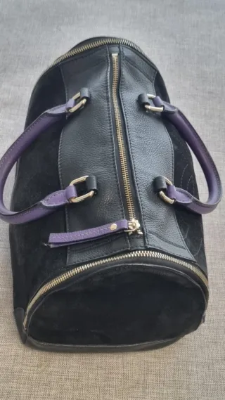 Bolso Purificación García Negro y Morado
