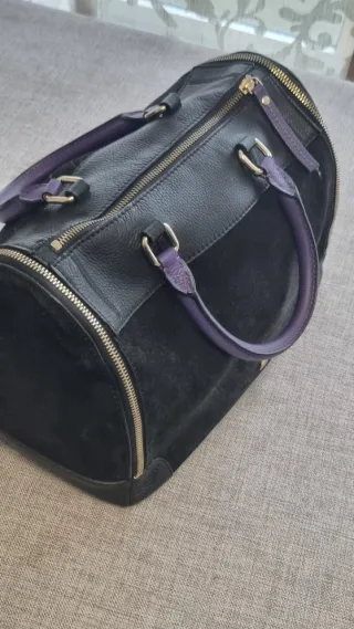 Bolso Purificación García Negro y Morado