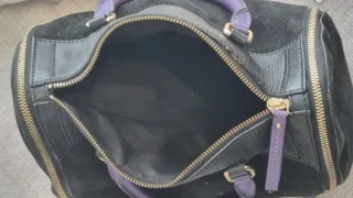 Bolso Purificación García Negro y Morado