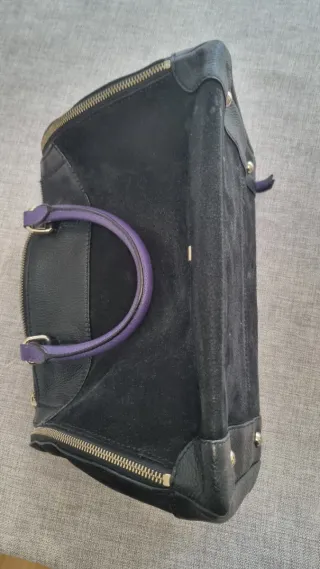 Bolso Purificación García Negro y Morado