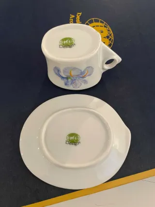 Set 6 Tazzine Caffè Porcellana Iris