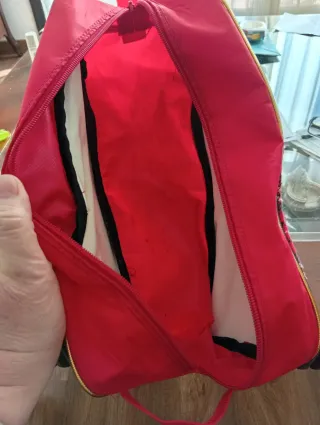 Bolsa de deporte cuadros escoceses roja