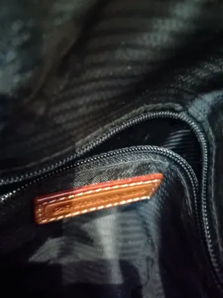 Bolso piel y textil sin estrenar