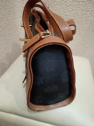 Bolso piel y textil sin estrenar