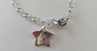 Pulsera de plata con estrella