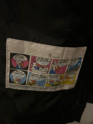 Abrigo Moncler Negro Plumas