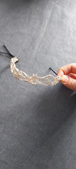 Diadema Novia Plata