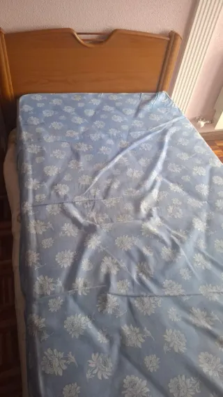 2 Camas 90cm Madera y Metal