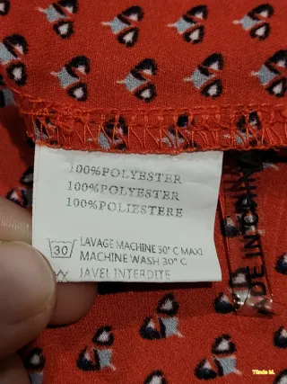 Camisa Estampada Mujer Manga Larga Talla L