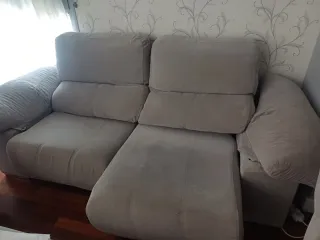 Sofá y  sillones de telagris.por separado o conjun