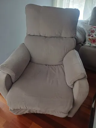 Sofá y  sillones de telagris.por separado o conjun