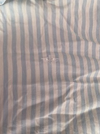 Camisa de rayas Dockers azul y blanco