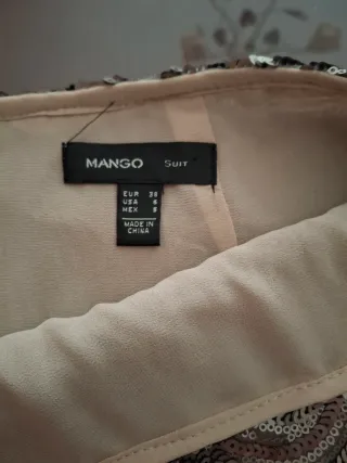 Conjunto Falda y Body Fiesta Dorado