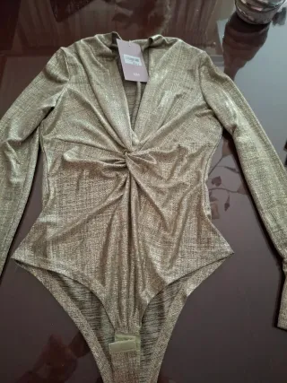 Conjunto Falda y Body Fiesta Dorado