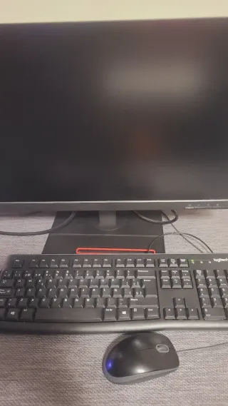 Monitor Lenovo Thinkvision 24 Negro + teclado