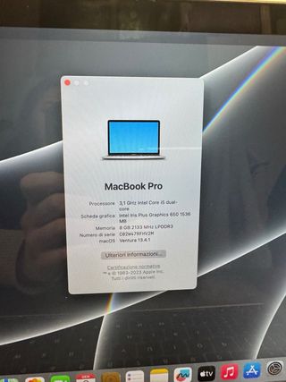 MacBook Pro Touch Bar Argento