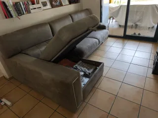 Sofá Chaise Longue repele para recoger en La Drova