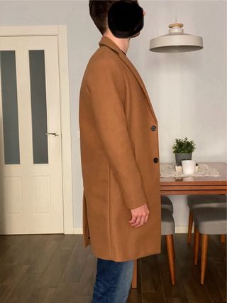 Gabardina hombre marrón como nueva