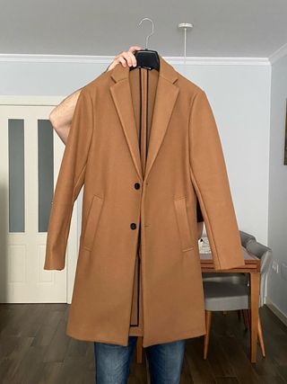 Gabardina hombre marrón como nueva