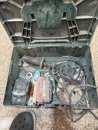 Radial Metabo a batería con cargador y maletín
