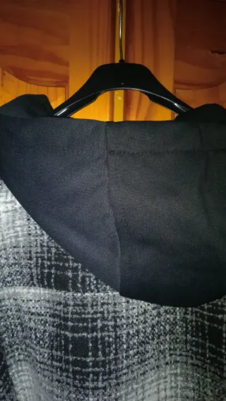 Abrigo Zara cuadros gris sin estrenar