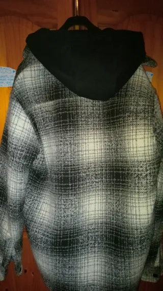 Abrigo Zara cuadros gris sin estrenar