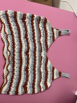 Top punto Stradivarius talla única