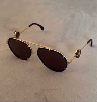 Gafas Versace Negro y Dorado