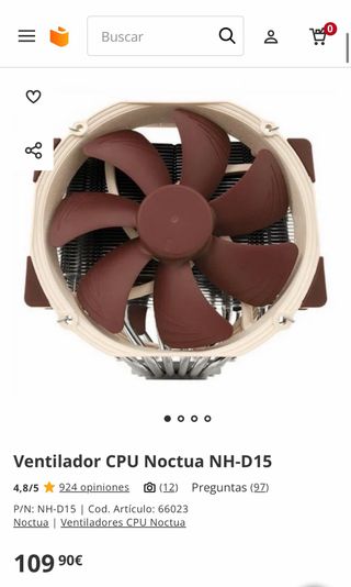 Ventilador CPU Noctua NH-D15