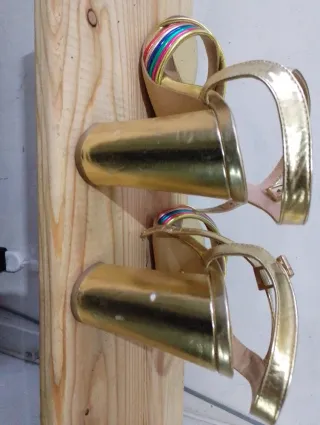 Sandali Donna Tata Oro Multicolore Tg 39