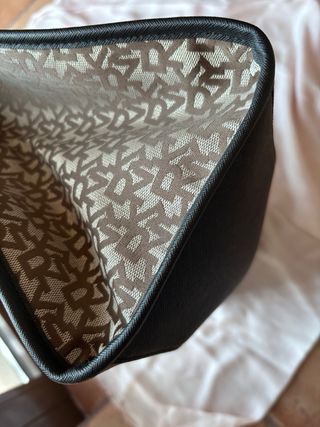 Bolso Grande DKNY Beige y Negro