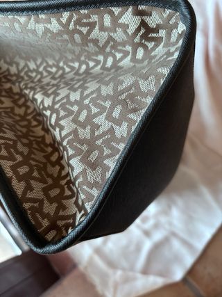 Bolso Grande DKNY Beige y Negro