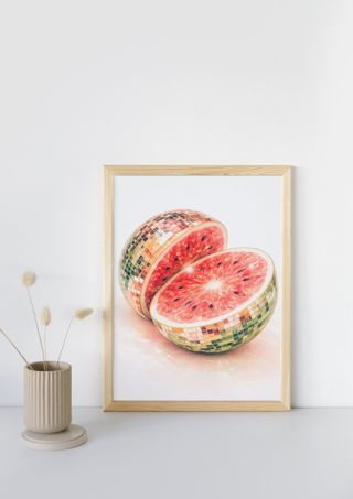 Lámina Sandia Disco Poster