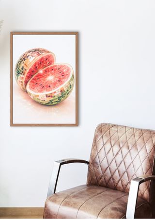 Lámina Sandia Disco Poster