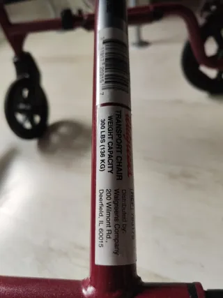 Silla de ruedas aluminio ligera plegable