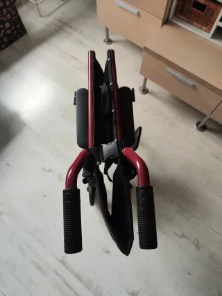 Silla de ruedas aluminio ligera plegable