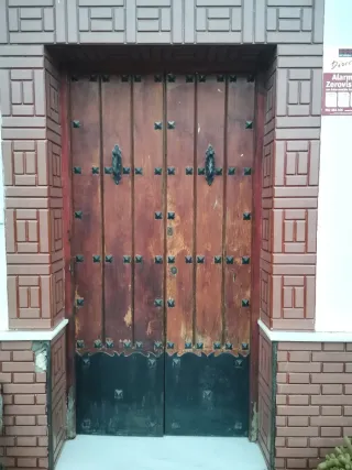 Puerta Madera Exterior Rústica