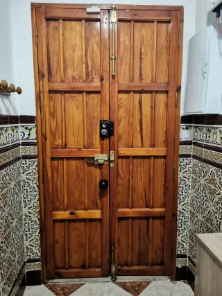 Puerta Madera Exterior Rústica