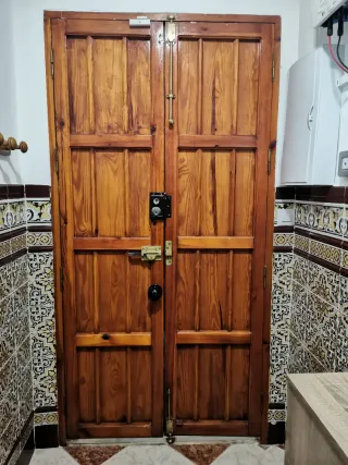 Puerta Madera Exterior Rústica