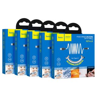 Caixa com 168 cabos USB Type C hoco.